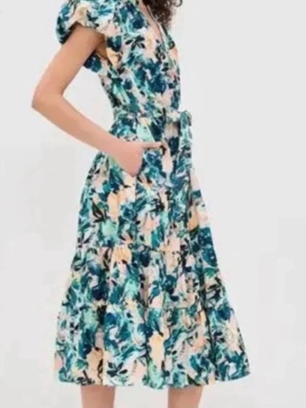 Ulla Johnson Floral Midi Ottilie Delphinium Dress, NWT, 2, $490 - Picture 4 of 4
